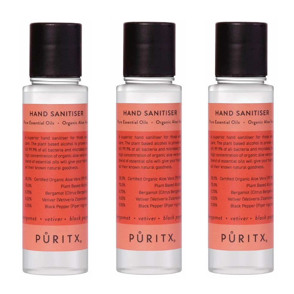Puritx Set Of 3 Organic Bergamot Vetiver Black Pepper Essential Oils Aloe Vera Vegan Hand Sanitiser 60 Ml Travel Size 4 Puritx Set Of 3 Organic Bergamot Vetiver Black Pepper Essential Oils Aloe Vera Vegan Hand Sanitiser 60 Ml Travel Size