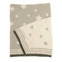 Ziggle Charcoal Grey Star Blanket