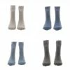 Ziggle Four Pairs Of Socks In A Box - Blues & Greys