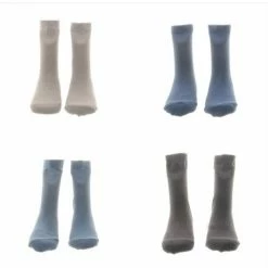 Ziggle Four Pairs Of Socks In A Box - Blues & Greys