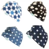 Ziggle Pack of 4 Navy and Blue Dribble Bibs