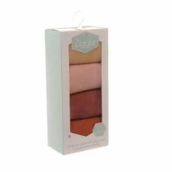 Ziggle Four Pairs Of Socks In A Box - Pinks & Tans