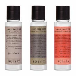 Puritx Organic Hand Sanitiser Set of 3 Mixed Essential Oils Spicy 60ml Travel Size Shipping to UK&EU only