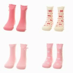 Ziggle Four Pairs Of Socks In A Box - Hearts And Bows