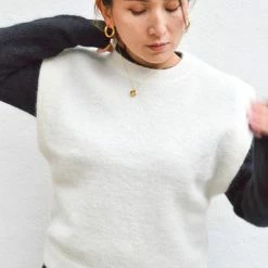 Just Female Coldy Knit Buttercream Vest