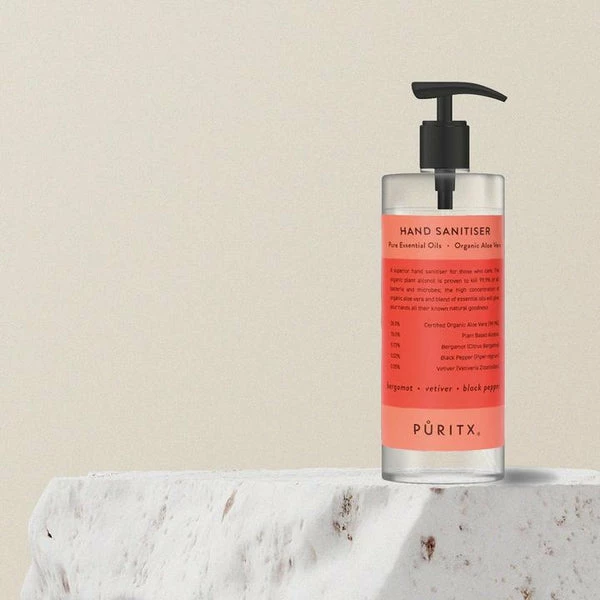 Puritx Bergamot Vetiver Black Pepper Hand Sanitiser 250ml 3 Puritx Bergamot Vetiver Black Pepper Hand Sanitiser 250ml