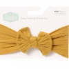 Ziggle Top Bow Turban Headband - Mustard