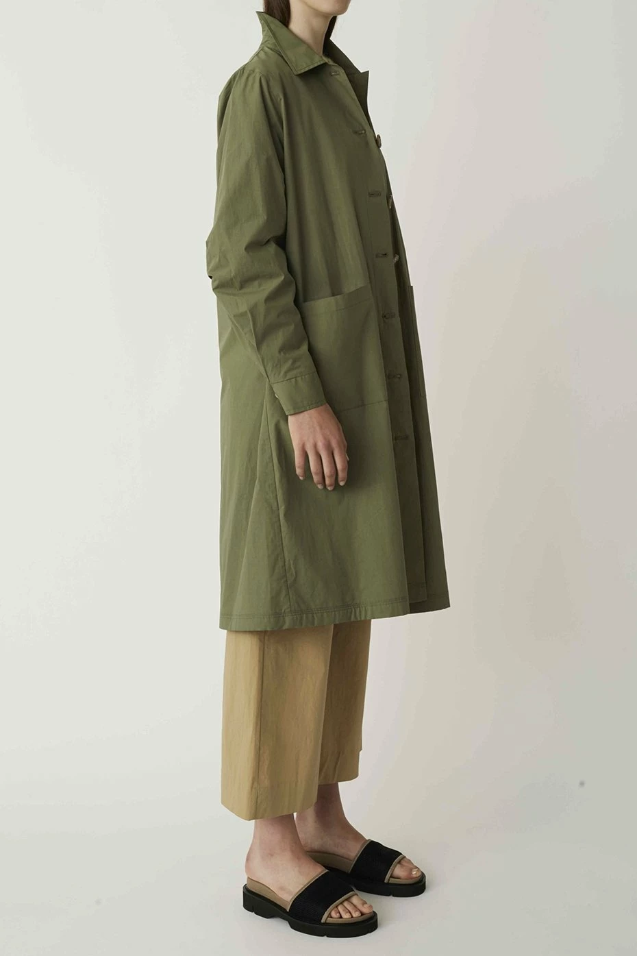 Just Female JUST FEMALE CLOVER GREEN NANITA TRENCH COAT 3 Just Female JUST FEMALE CLOVER GREEN NANITA TRENCH COAT