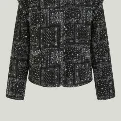 Just Female Just Female - Miracle Jacket - Black Paisley Art