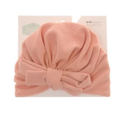 Ziggle Stretch Fabric Peach Turban Hat