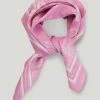 Just Female Pink Silk Paisley Scarf