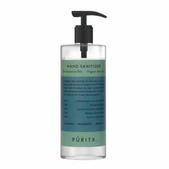 Puritx Organic Hand Sanitiser Single 250 Ml Pump Size With Lavender Mandarin Jasmine Essential Oils Shipping to UK&EU only