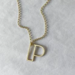 Dowse Silver Initial Necklace 42 Dowse Silver Initial Necklace