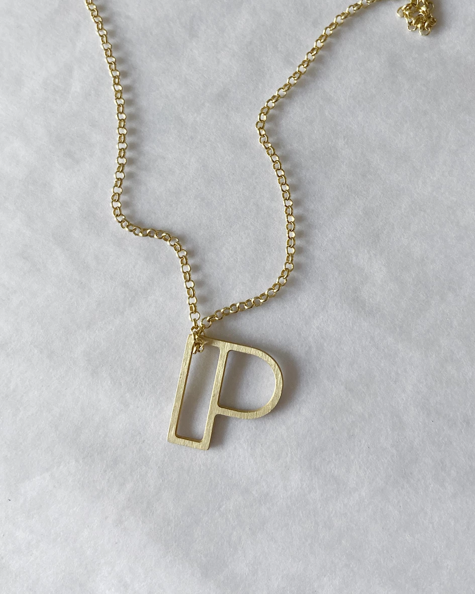 Dowse Silver Initial Necklace 20 Dowse Silver Initial Necklace