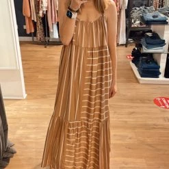 Just Female Think Dress Tannin