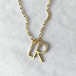 Dowse Silver Initial Necklace 27 Dowse Silver Initial Necklace