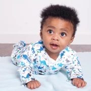 Ziggle Uptown Dinosaur Zip Sleepsuit 6-12 M