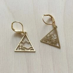 Dowse Brass Alps Earrings