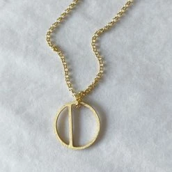 Dowse Silver Initial Necklace 41 Dowse Silver Initial Necklace