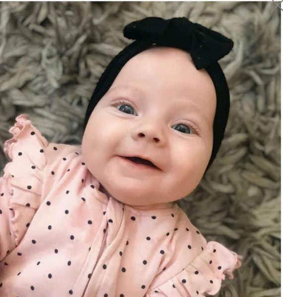 Ziggle Top Bow Turban Headband - Black 3 Ziggle Top Bow Turban Headband - Black