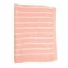 Ziggle Pink And White Stripes Baby Blanket