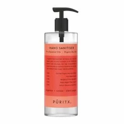 Puritx Hand Sanitiser Gel 250 Ml Bergamot Vetiver Black Pepper