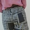 Just Female Paisley Art Black Maid Shorts 2 Just Female Paisley Art Black Maid Shorts