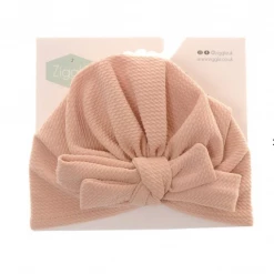 Ziggle Stretch Fabric Oatmeal Turban Hat