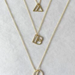 Dowse Silver Initial Necklace