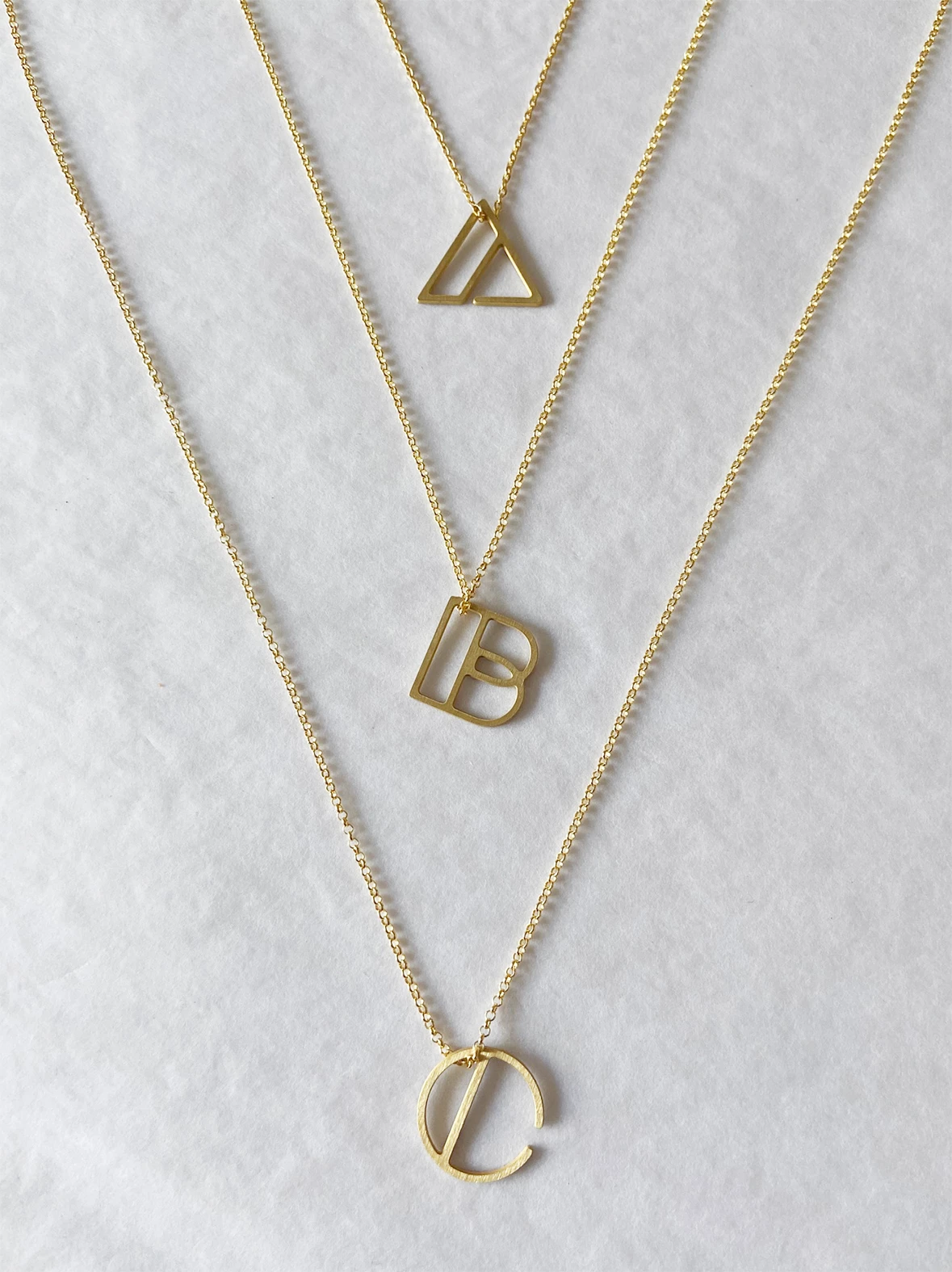 Dowse Silver Initial Necklace 4 Dowse Silver Initial Necklace