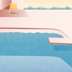 Dowse Dive Swimming Pool Art Print