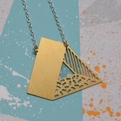 Dowse 3D Triangle Necklace