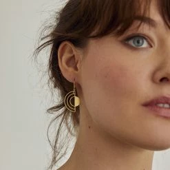 Dowse Sterling Silver Eclipse Earrings