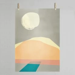 Dowse Desert Abstract Art Print