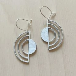 Dowse Sterling Silver Eclipse Earrings