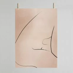 Dowse Bend Figurative Line Drawing Art Print