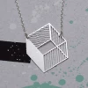Dowse 3D Cube Necklace