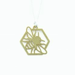 Dowse Bee & Honeycomb Necklace