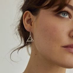 Dowse Brass Alps Earrings