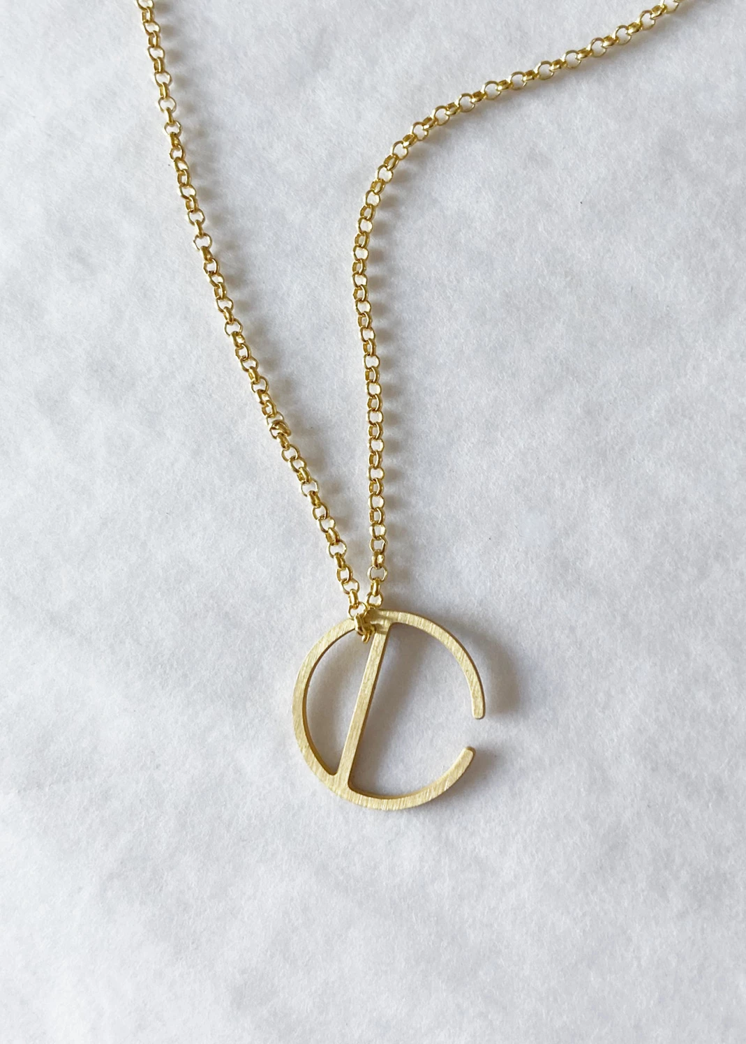 Dowse Silver Initial Necklace 8 Dowse Silver Initial Necklace