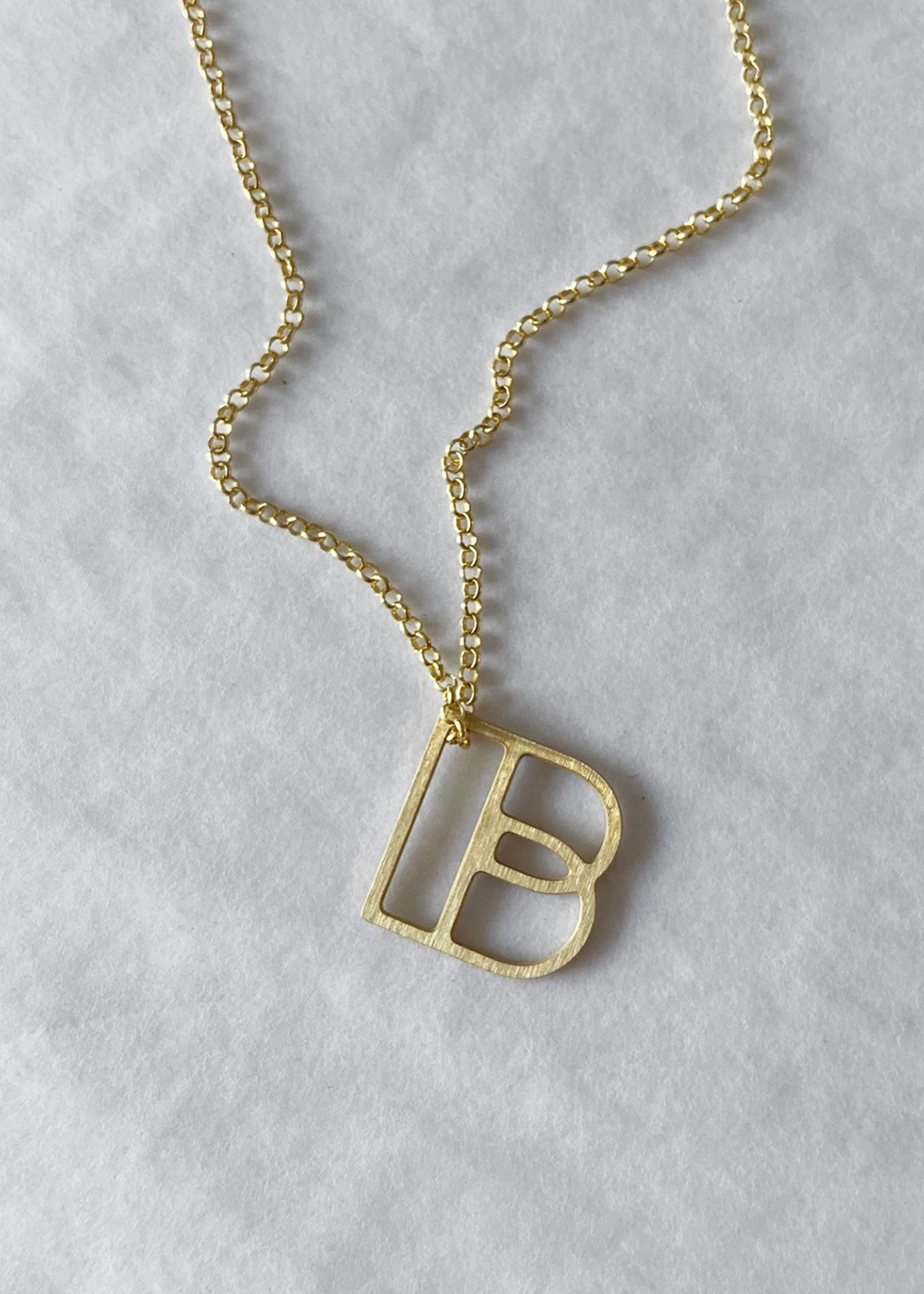 Dowse Silver Initial Necklace 7 Dowse Silver Initial Necklace