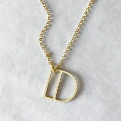 Dowse Silver Initial Necklace 31 Dowse Silver Initial Necklace