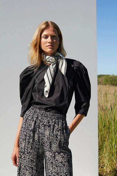 Just Female Strong Pants Black Scarf Art 6 Just Female Strong Pants Black Scarf Art