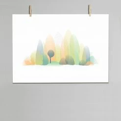 Dowse Hazy Autumn Light Landscape Print