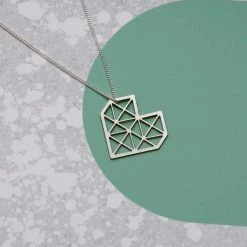 Dowse Geo Heart Necklace