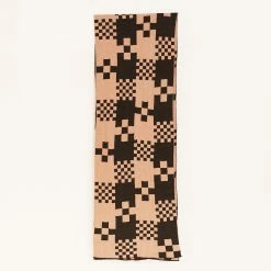 Dowse Riley Pink & Black Check Scarf