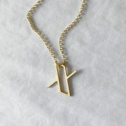 Dowse Silver Initial Necklace 46 Dowse Silver Initial Necklace