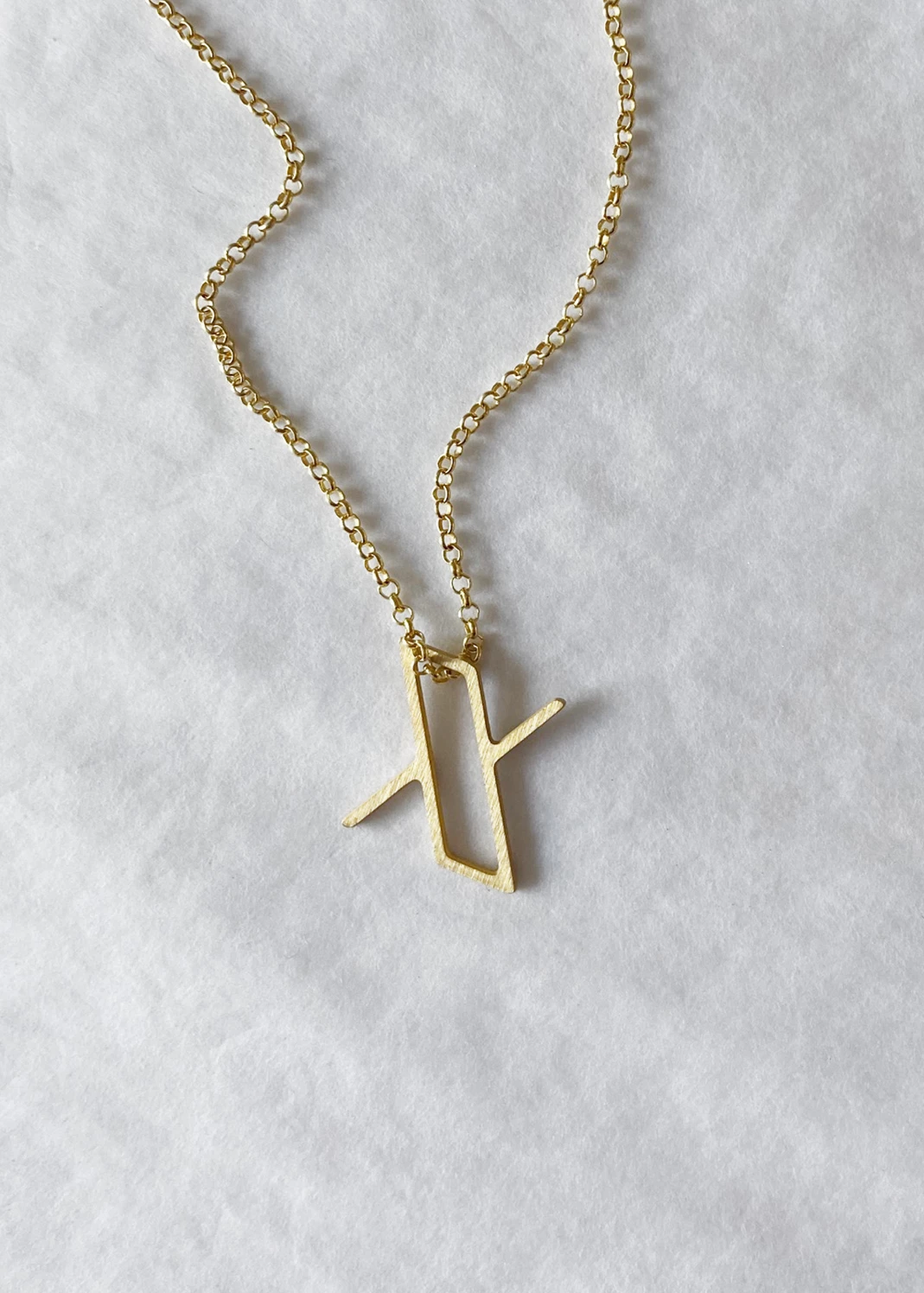 Dowse Silver Initial Necklace 24 Dowse Silver Initial Necklace