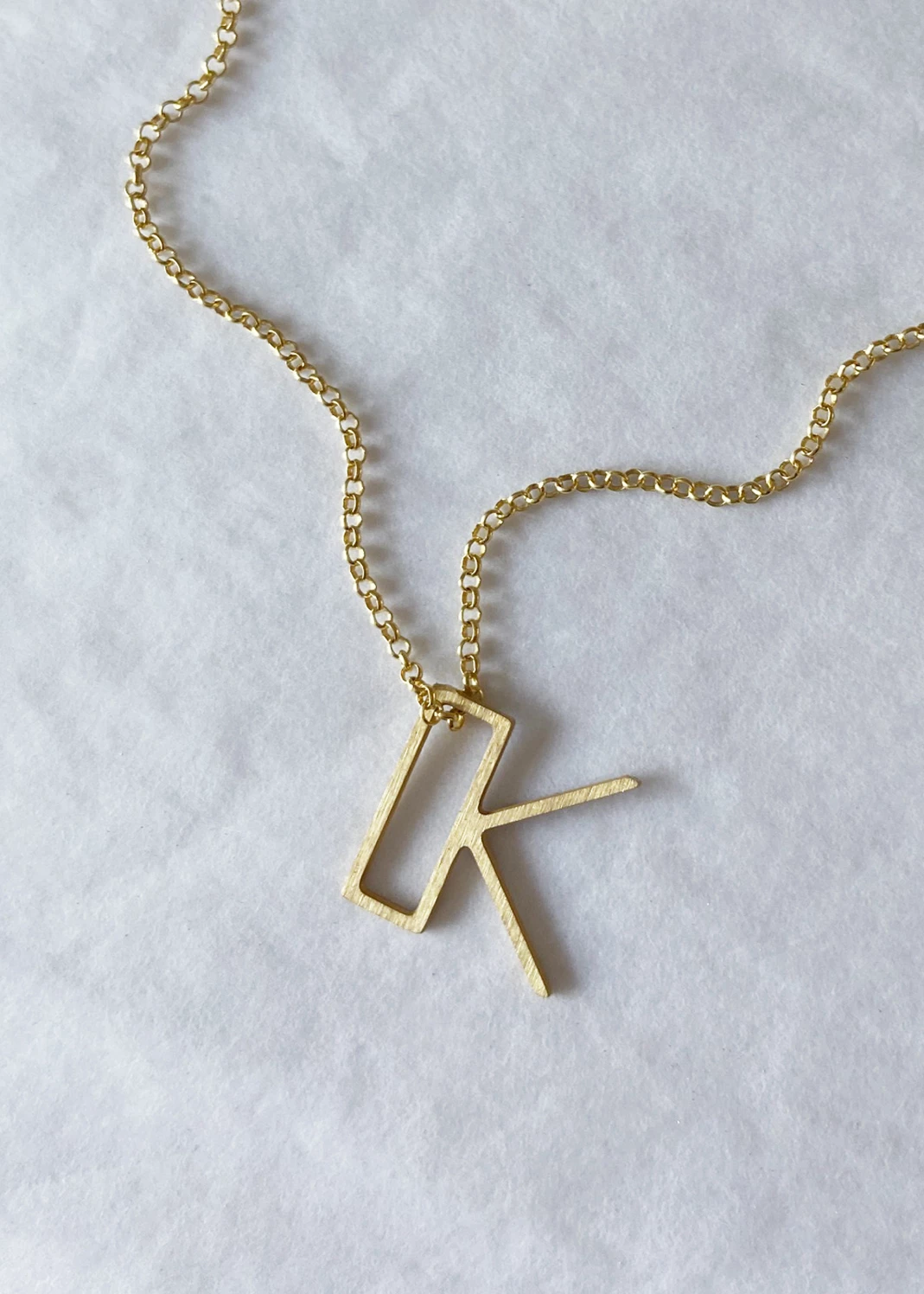 Dowse Silver Initial Necklace 16 Dowse Silver Initial Necklace