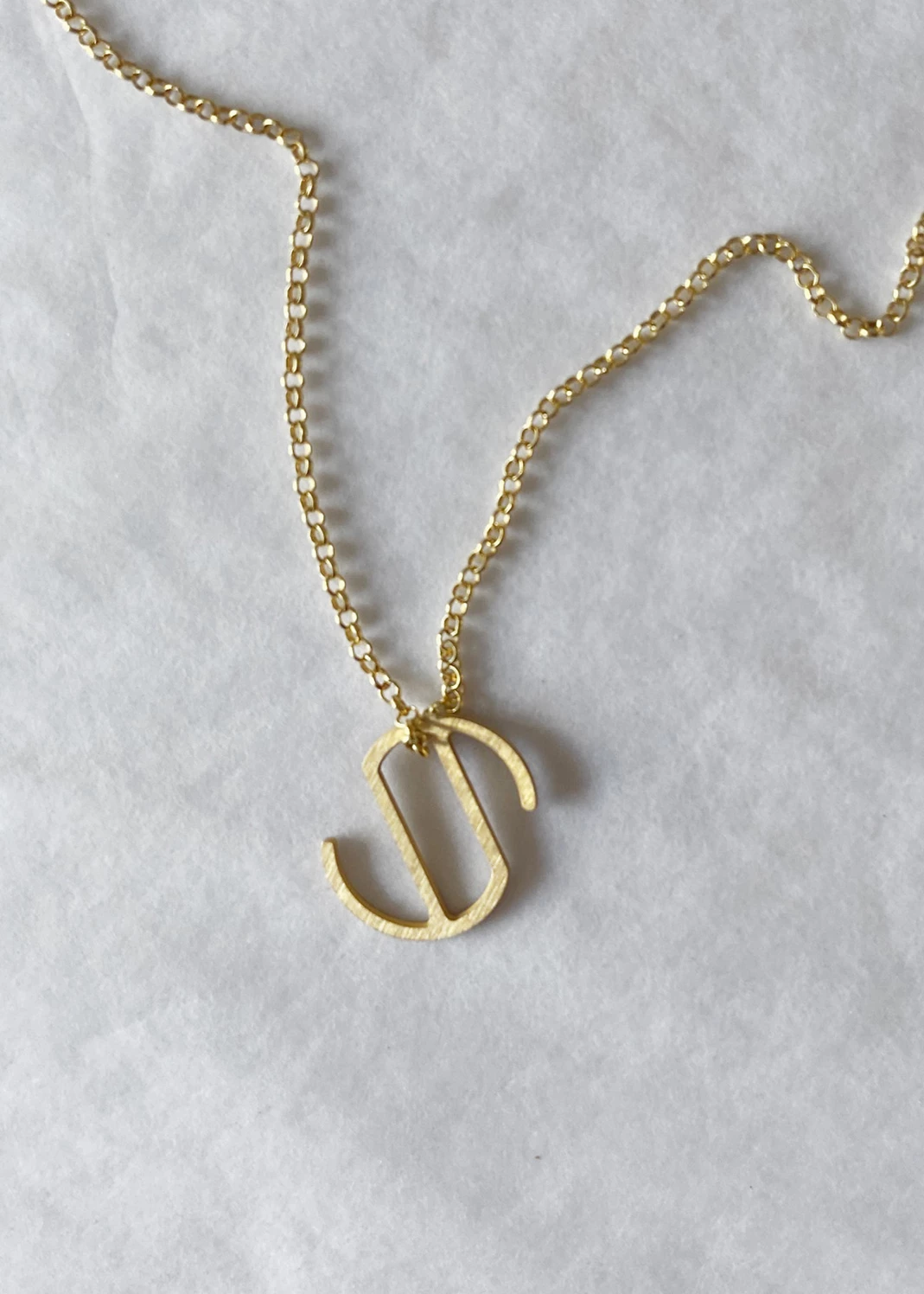 Dowse Silver Initial Necklace 22 Dowse Silver Initial Necklace